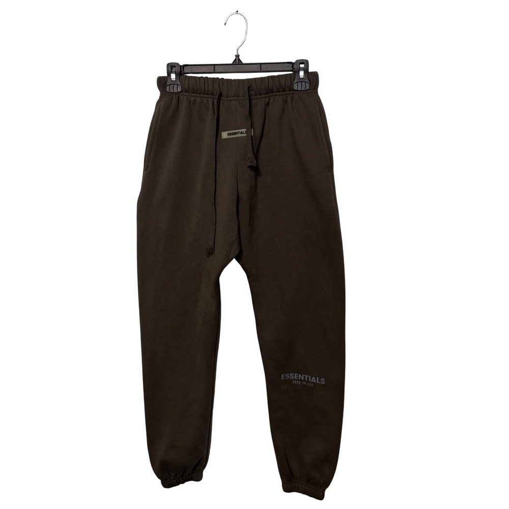 Fear of God Essentials Sweatpants Mens Small Green Brown Cotton Joggers Pants